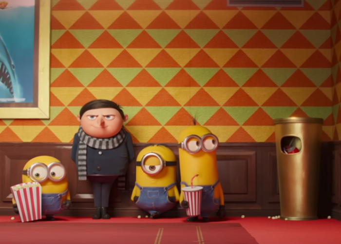 Screenshot of the animated movie Minions: The Rise of Gru