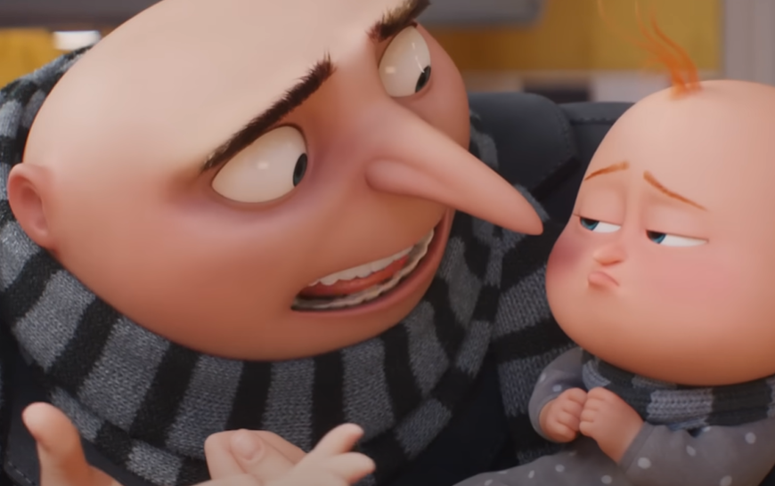 Screenshot of the animated movie Despicable Me 4