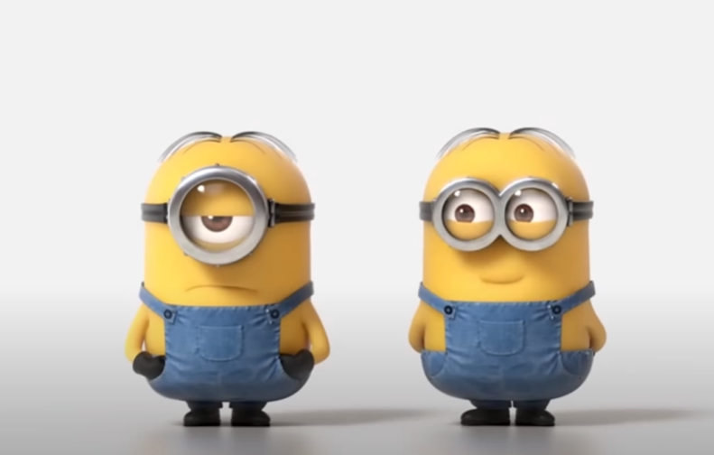 Screenshot of the animated movie Minions