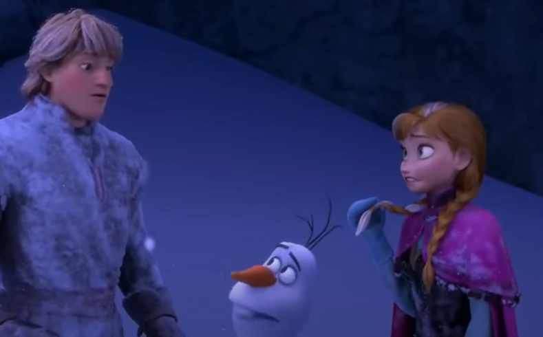 Screenshot of the animated movie Frozen