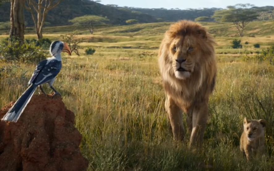 Screenshot of the animated movie The Lion King