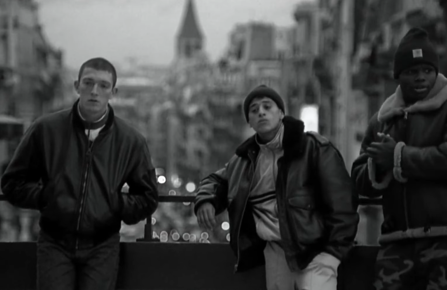 A screenshot of the movie La Haine