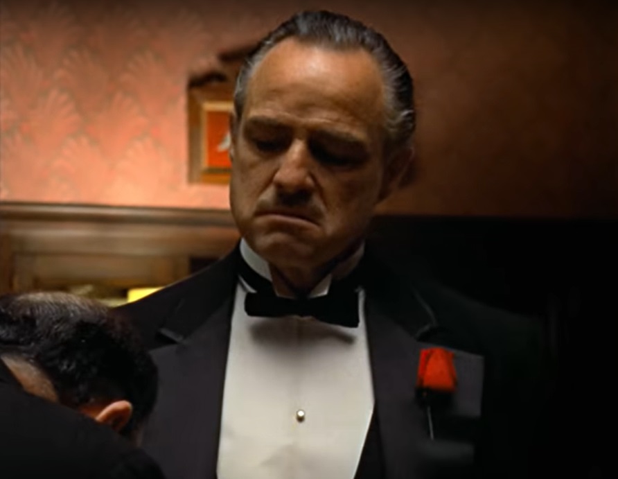 Screenshot from the film The Godfather (1972)