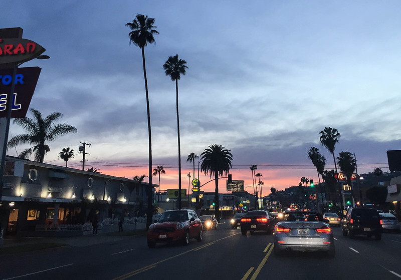 Sunset Boulevard at Magic Hour