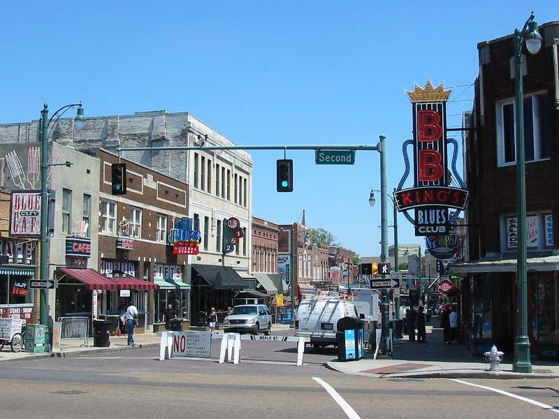 Beale Street located in Memphis, Tennessee