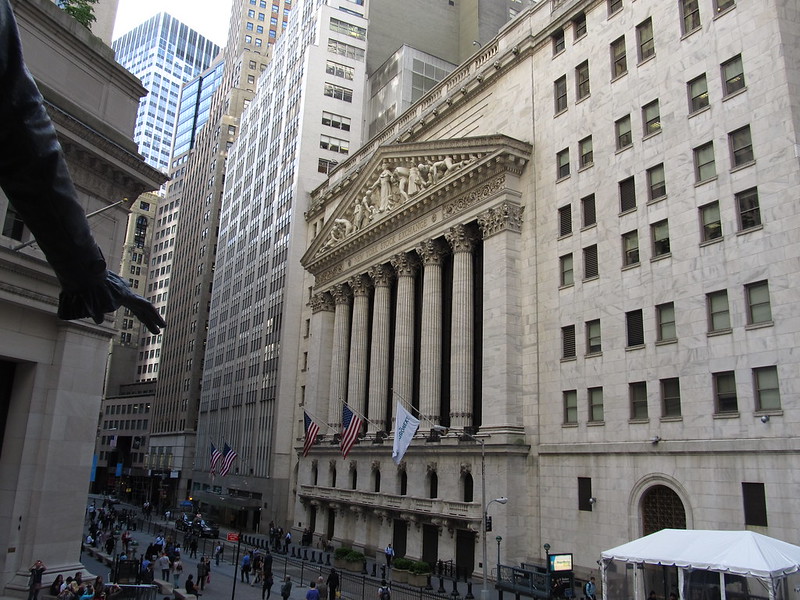 The Main Entrance to the New York Stock Exchange
