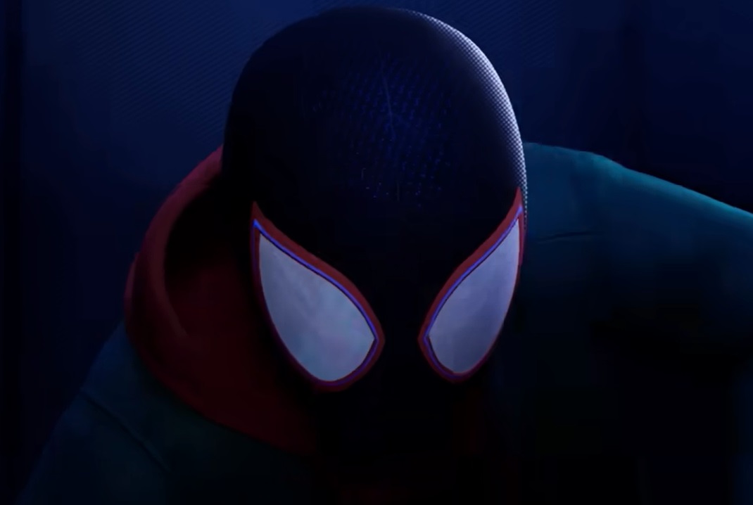 Screenshot from the animated film Spider-Man: Into the Spider-Verse (2018)