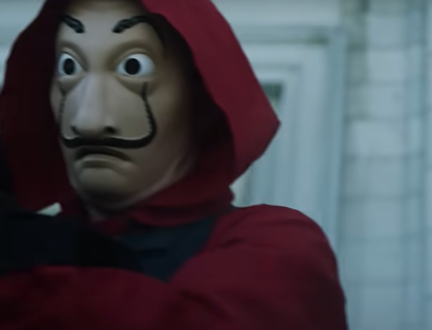 Screenshot from the television series Money Heist (2017-2021)