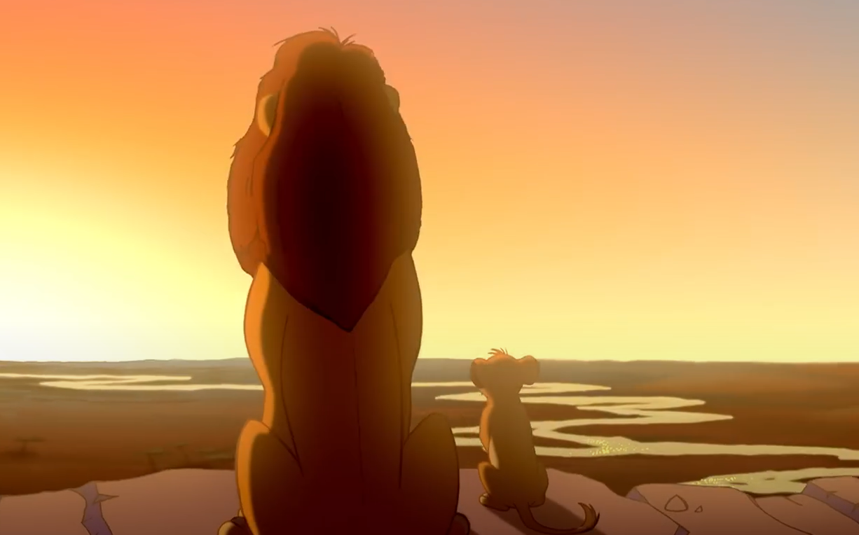 A screenshot of the movie The Lion King