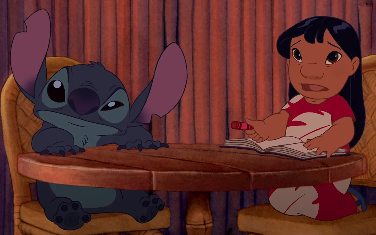 A screenshot of the movie Lilo & Stitch
