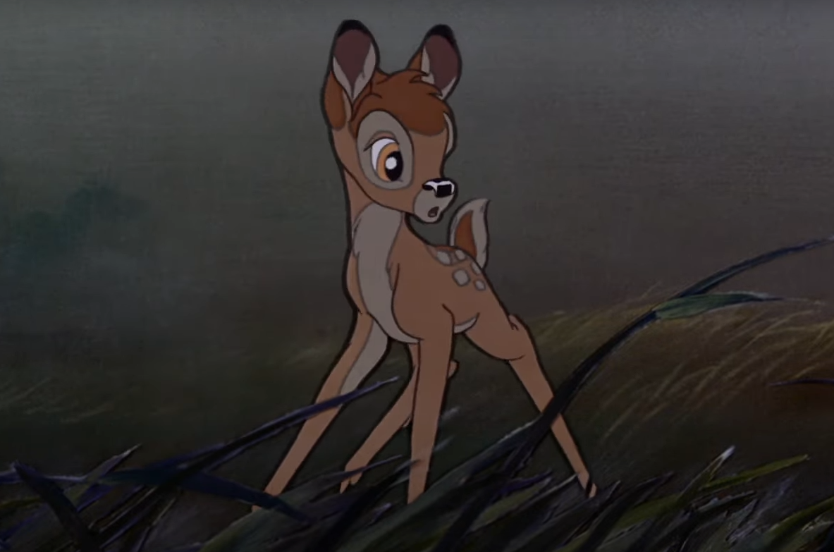A screenshot of the movie Bambi