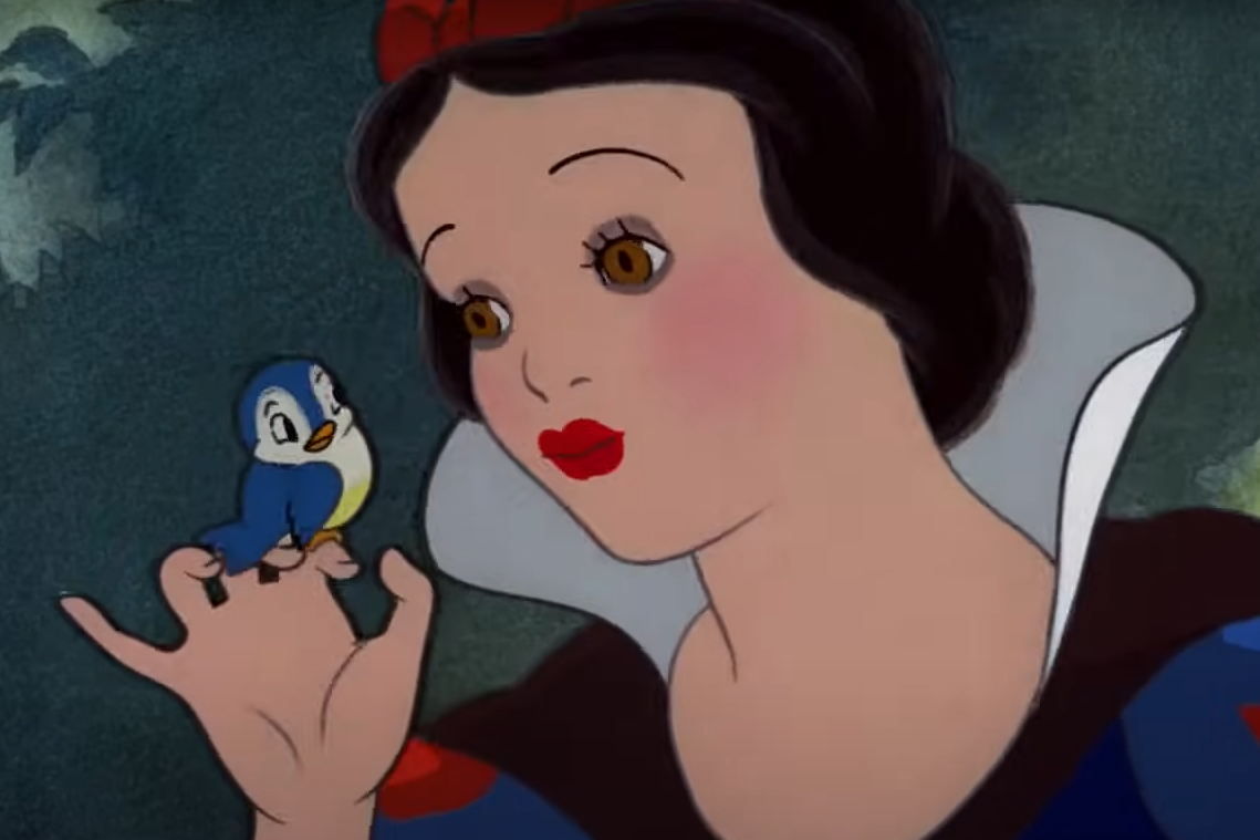 A screenshot of the movie Snow White And The Seven Dwarfs