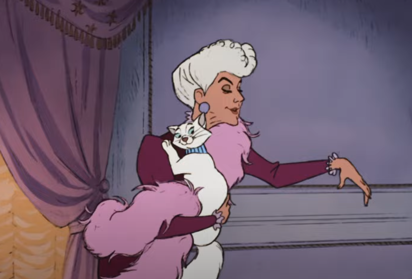 A screenshot of the movie The Aristocats