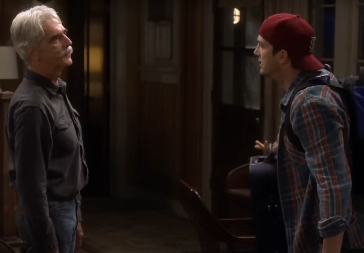 A screenshot of the TV show The Ranch