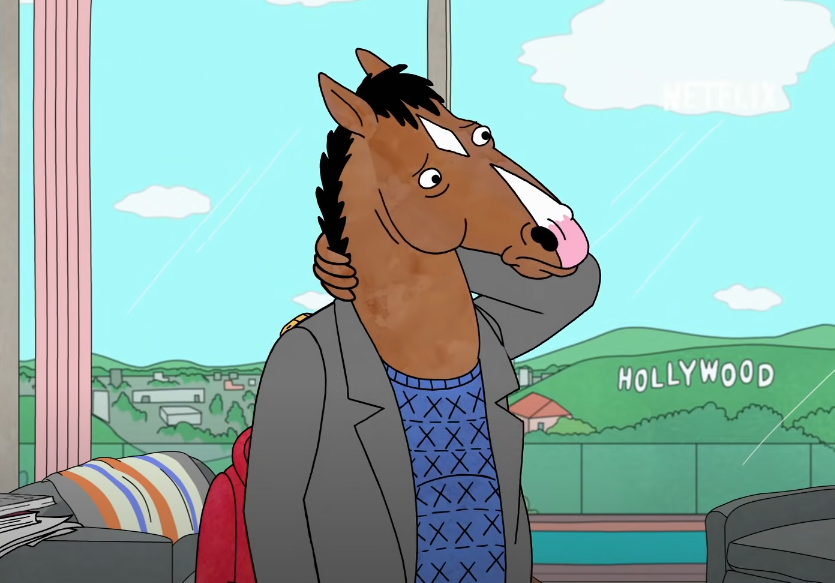 A screenshot of the TV show BoJack Horseman