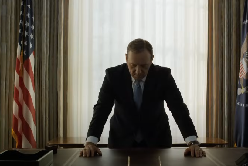 A screenshot of the TV show House of Cards