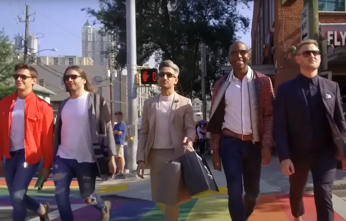 A screenshot of the TV show Queer Eye