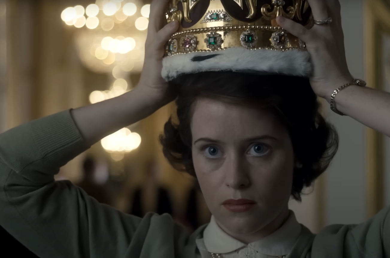 A screenshot of the TV show The Crown