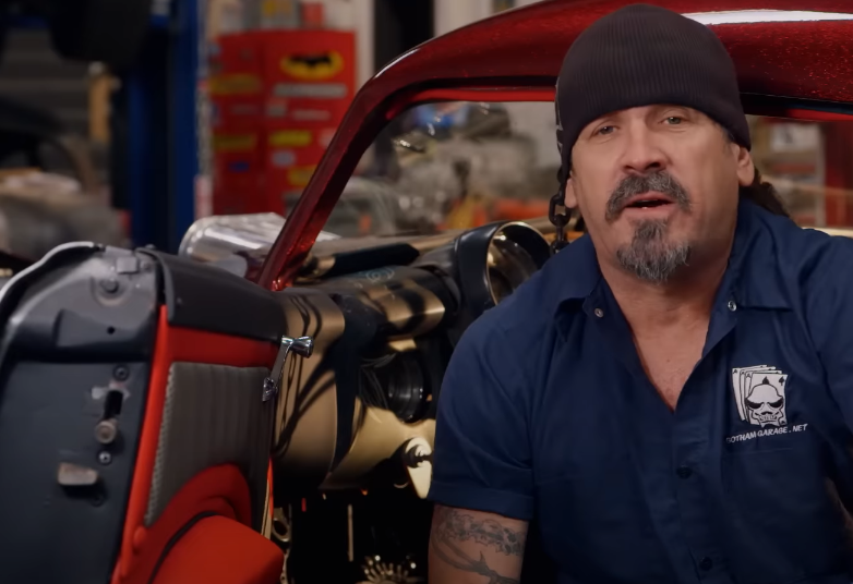 A screenshot of the TV show Car Masters: Rust to Riches