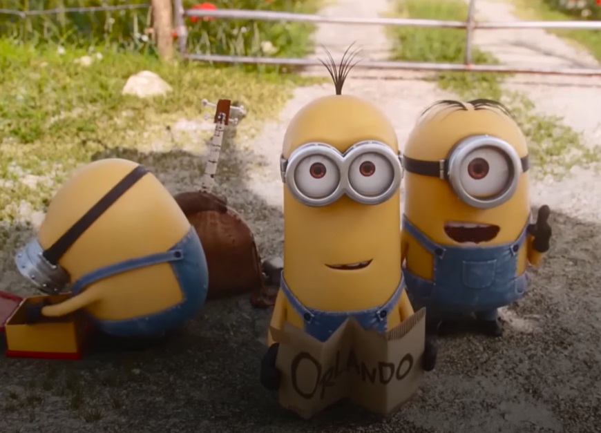 Screenshot from the animated film Minions (2015)