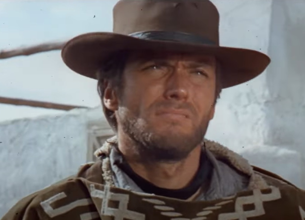 Screenshot from the film A Fistful of Dollars (1964)