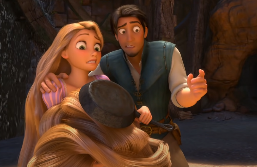 Screenshot of the animated movie Tangled