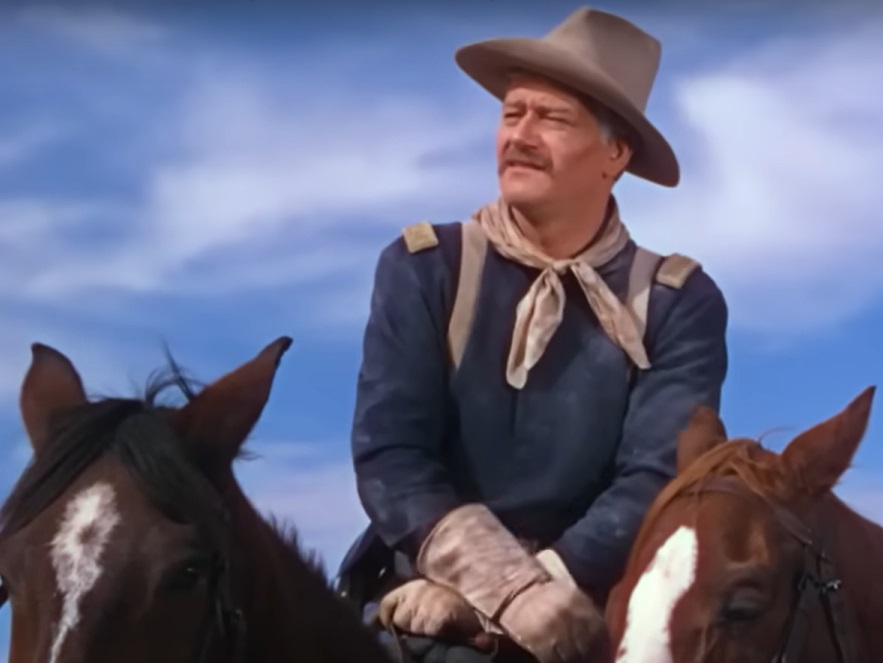 Screenshot from the film She Wore a Yellow Ribbon (1949)