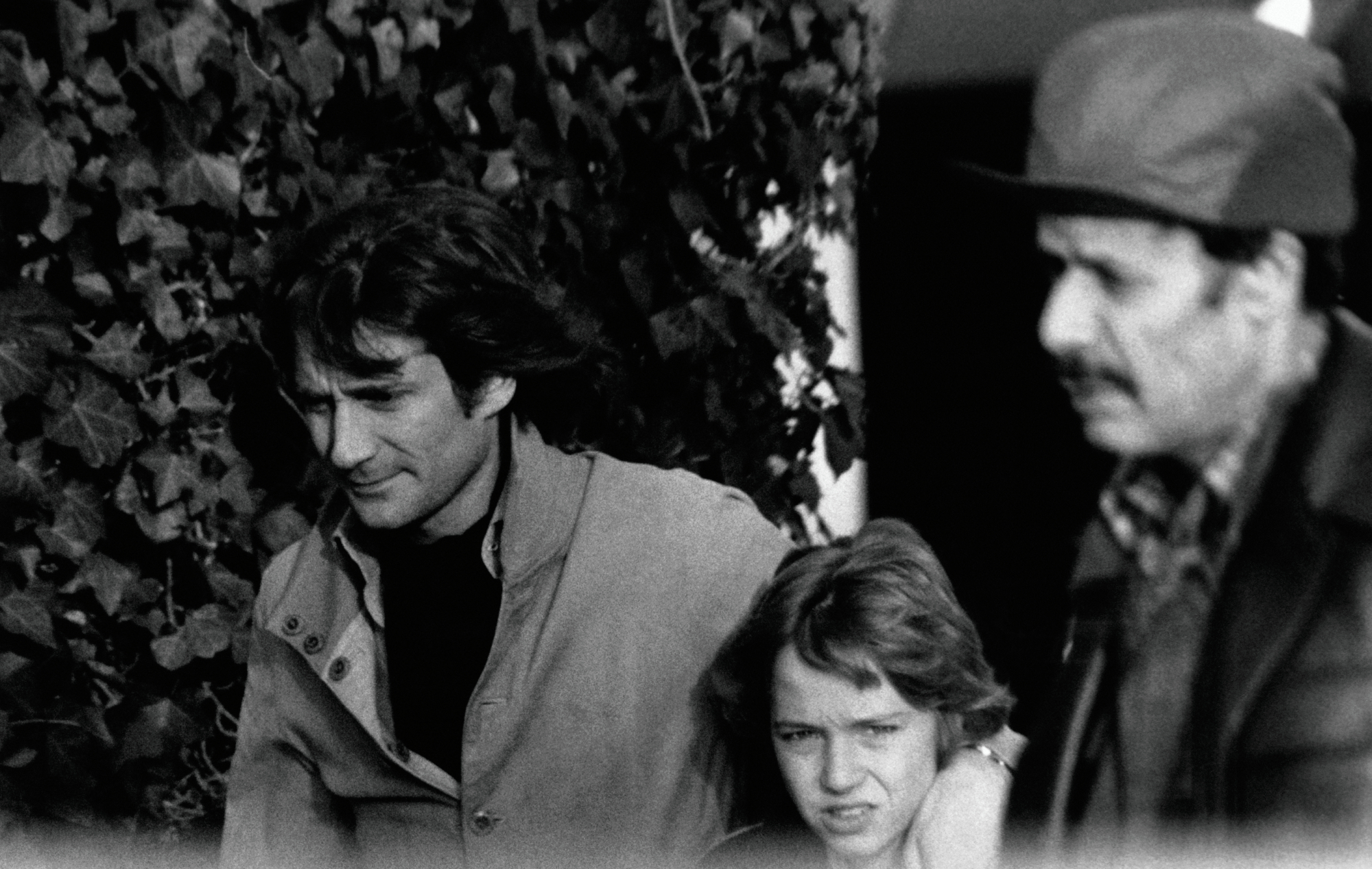 Daniel Biasini with French actress Romy Schneider's son David Haubenstock walking