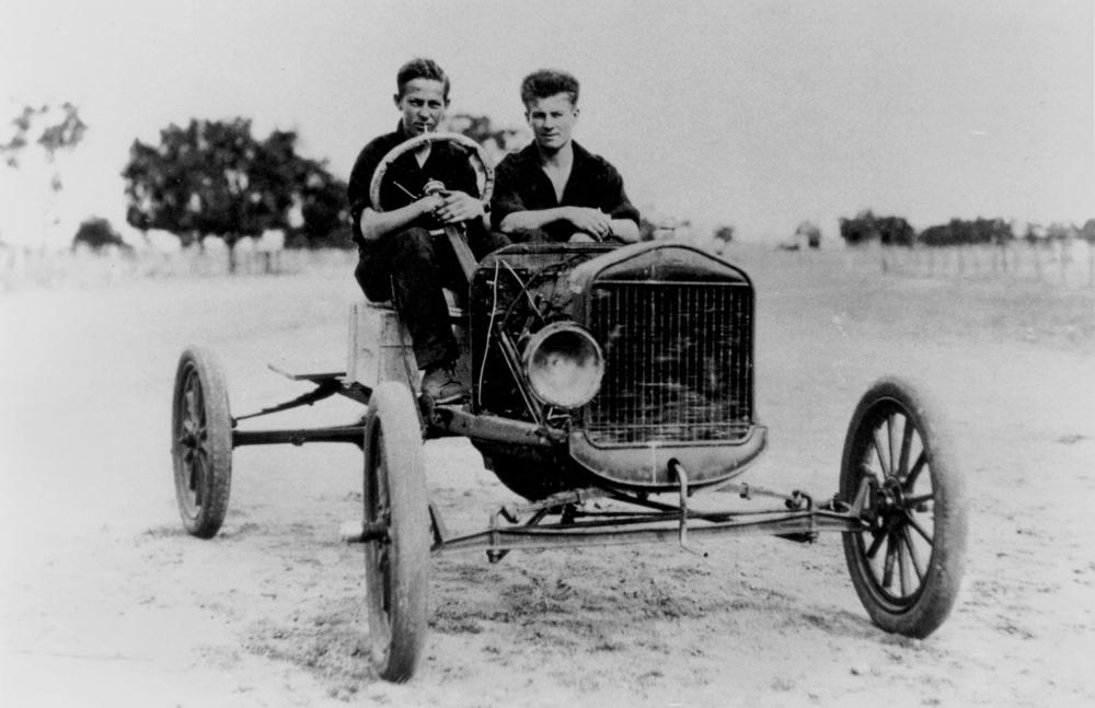 Stripped down Model T Ford, circa 1928