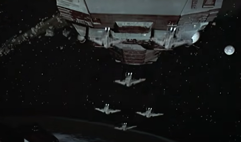 Screenshot of the movie Starship Troopers