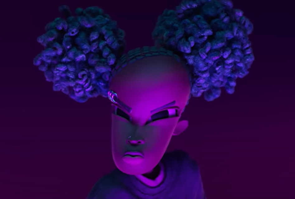 Screenshot from the animated movie Wendell & Wild (2022)