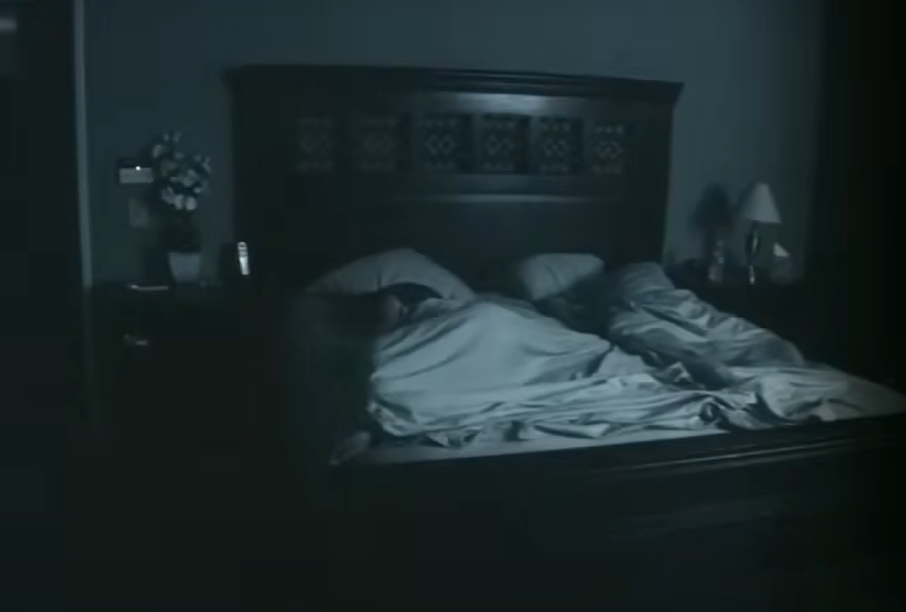 A screenshot of the movie Paranormal Activity