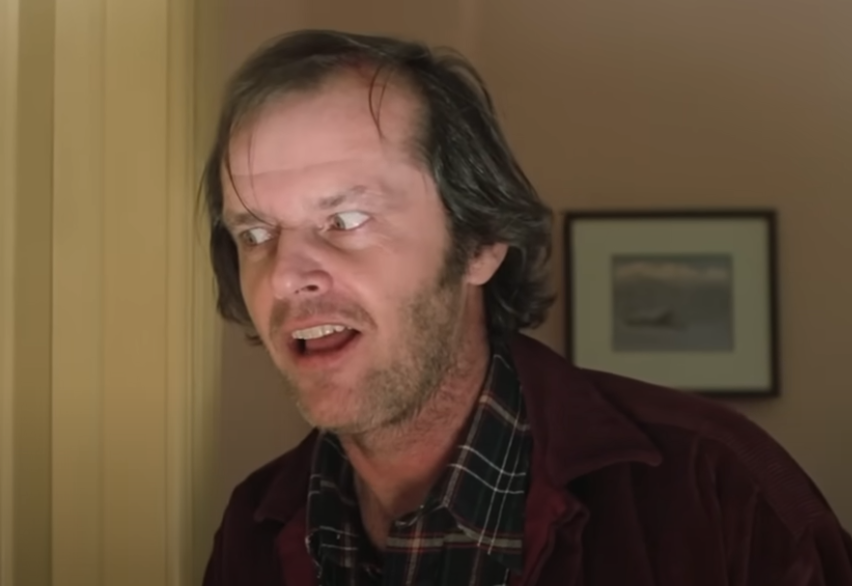 Screenshot of the movie The Shining