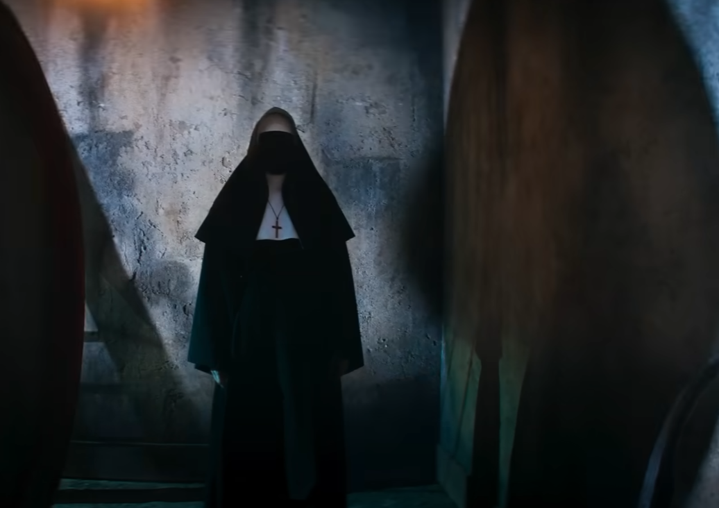 A screenshot of the movie The Nun II