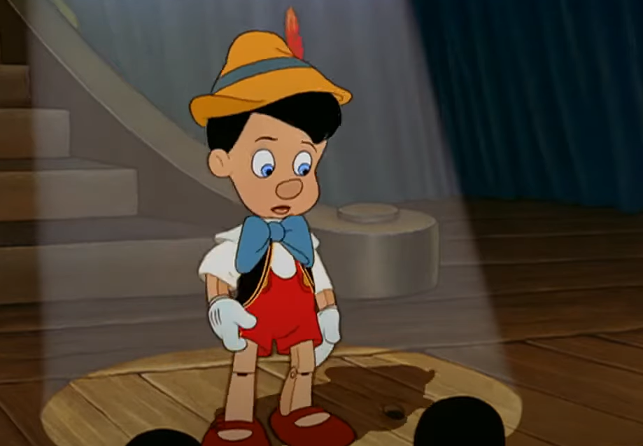 Screenshot of the animated movie Pinocchio (1940)