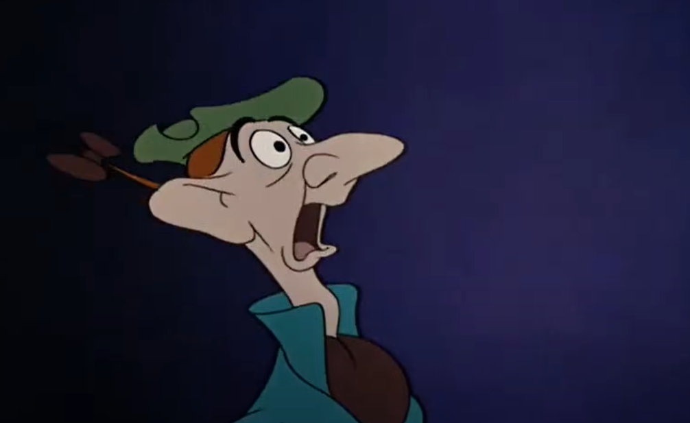 Screenshot of the animated movie The Adventures of Ichabod and Mr. Toad (1949)