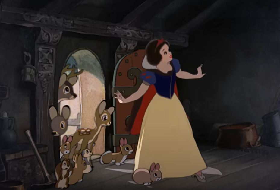 Screenshot of the animated movie Snow White And The Seven Dwarves (1937)