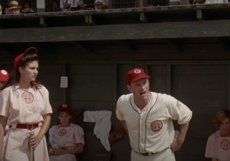 Screenshot of the movie A League of Their Own