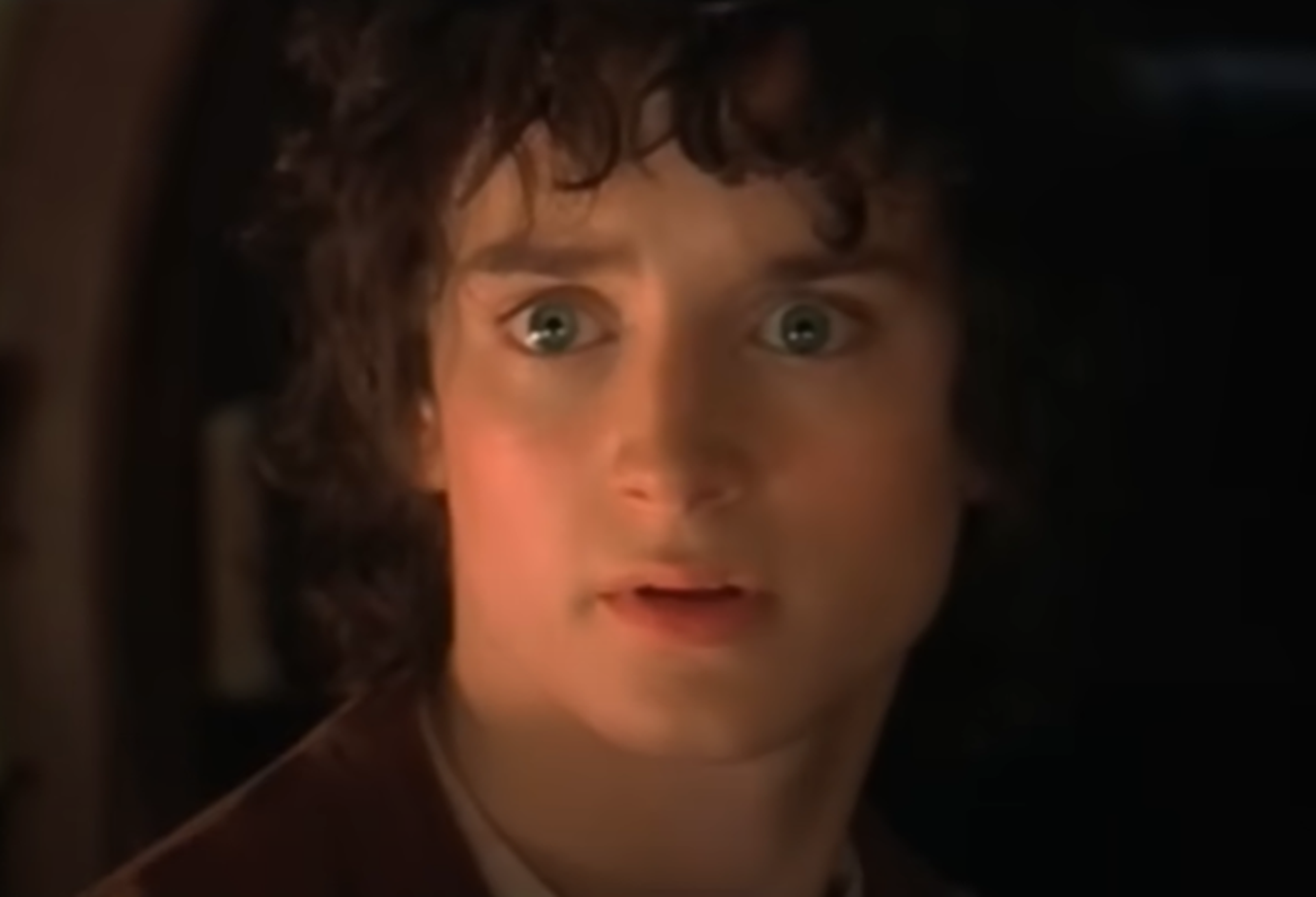 Screenshot of Elijah Wood from - The Lord of the Rings: The Fellowship of the Ring (2001)