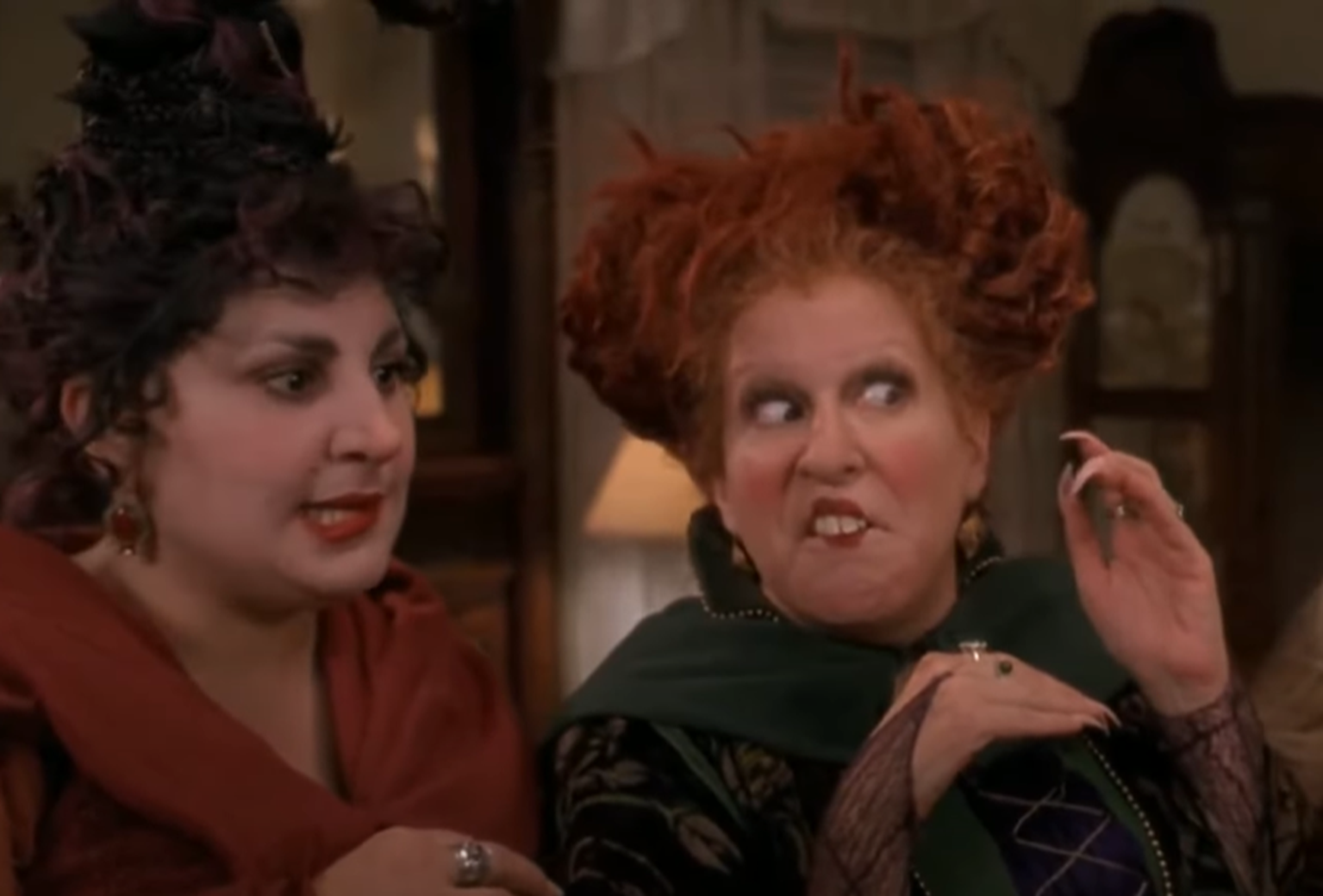 Screenshot of Kathy Najimy & Bette Midler from the movie - Hocus Pocus (1993)