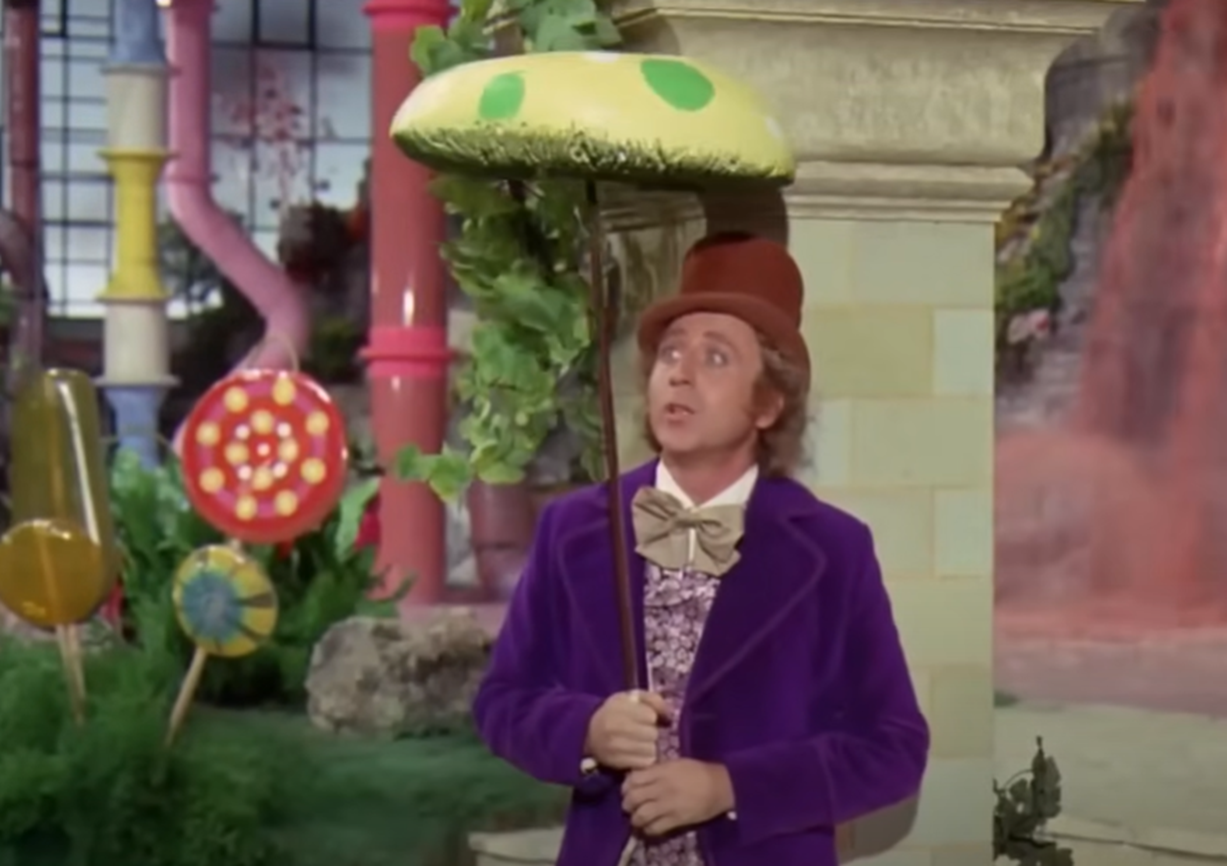 Screenshot of Gene Wilder from the movie - Willy Wonka & The Chocolate Factory (1971)