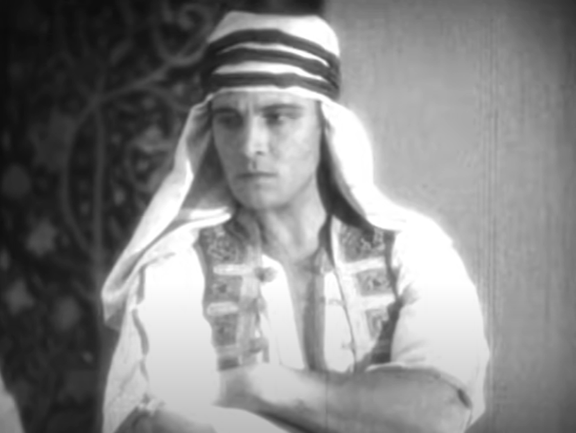 Screenshot of Rudolph Valentino from - The Son of the Sheik (1926)