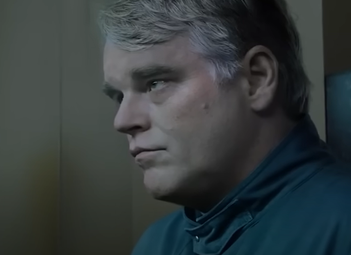 Screenshot of Philip Seymour Hoffman from - The Hunger Games: Mockingjay - Part 2 (2015)
