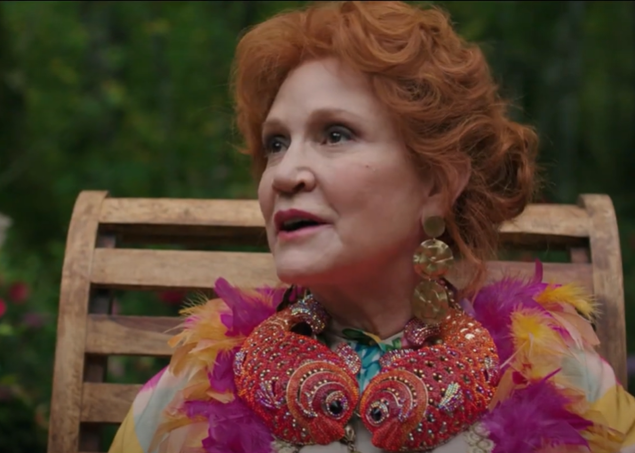 Screenshot of Carrie Fisher from the movie - Wonderwell (2023)