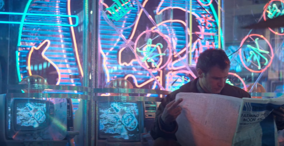 Harrison Ford as Deckard in Blade Runner (1982)