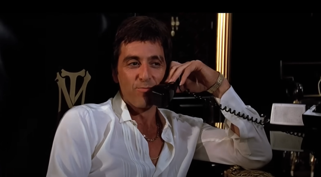 Al Pacino as Tony Montana in Scarface (1983)
