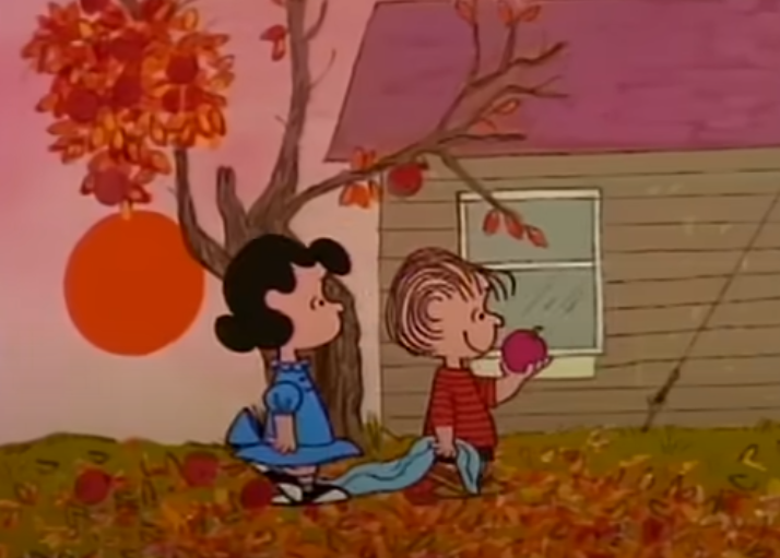 A screenshot of the movie It's The Great Pumpkin, Charlie Brown