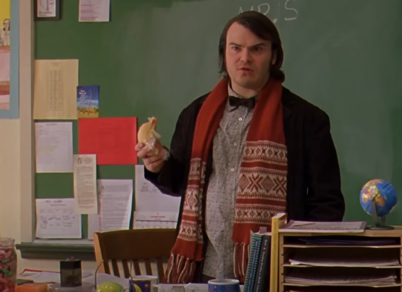 A screenshot of the movie School Of Rock