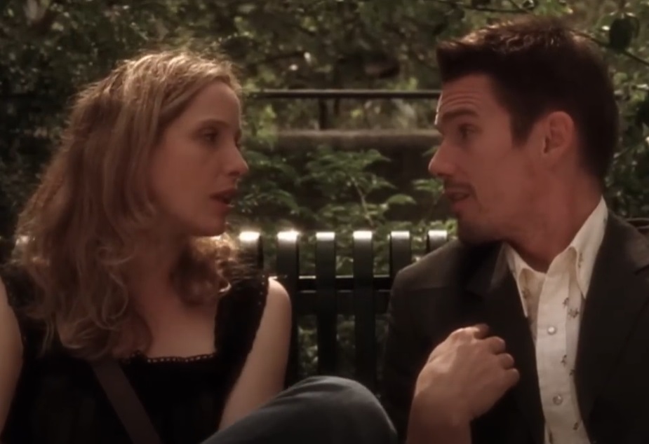 Screenshot from the animated movie Before Sunset (2004)