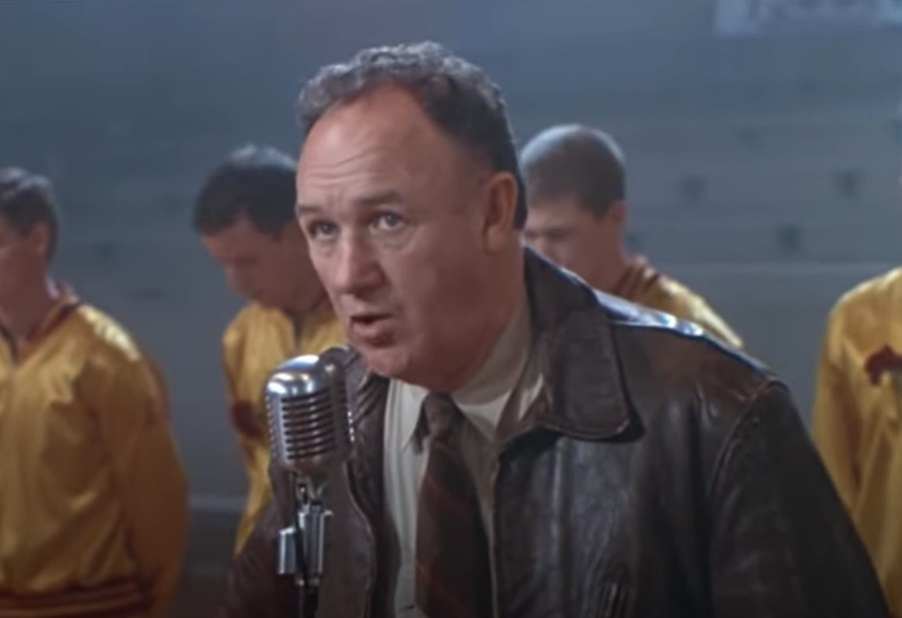 Screenshot from the movie Hoosiers (1986)